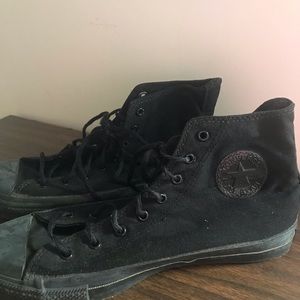 Converse All Star High Tops Chuck Taylors solid black